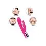 Cordless Wand Massager Rechargeable with 7 Patterns Vibrating Waterproof Handheld Electric Massager for Shoulder Neck Back Body Pain & Muscle Knots Release