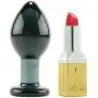 Crystal Premium Glass Plug - Large - and JO H20 Water Based Lube (1 oz)