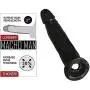Extender Male Extension Girth Enhancer Lock Sleeve Ring for Men Reusable -Time Delay - Smooth - Masculine Charm BLACK9 INCH