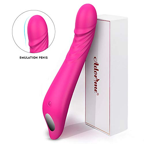 G-Spot Dildo Vibrator for Women Sex - Adorime Waterproof Rechargeable Adult Sex Toys Silicone Clitoris Vagina Stimulator Massager Sex Things for Couples