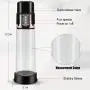 Rechargeable Automatic Penis Vacuum Pump with 4 Suction Intensities for Stronger Bigger Erections, PALOQUETH Electronic Male Enhancement Penis Growth Pump Sex Toys with Clear Cylinder for Easy Viewing Rechargeable Automatic Penis Vacuum Pump with 4 Suction Intensities for Stronger Bigger Erections, PALOQUETH Electronic Male Enhancement Penis Growth Pump Sex Toys with Clear Cylinder for Easy Viewing