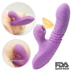 Six Toy with Tongue and Suction Clǐtorals Suctǐon Toy, USB Rechargeable Waterproof Powerful Powerful but Quiet Sucking Toys