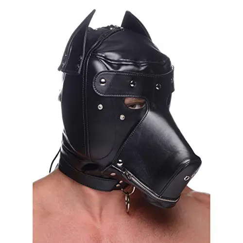Master Series Universal BDSM Hood with Removable Muzzle Master Series Universal BDSM Hood with Removable Muzzle