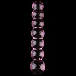 Glow Castle Crystal Glass Pleasure Wand Dildo Penis - Purple Charm