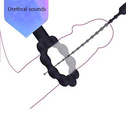 Super Long Silicone U-r-êthral Plug P-ê-NIS Inserts Sounding Rod Vibrating U-r-êthral Sound D-il-ators Toys for Men 100% Privacy Delivery psbibra