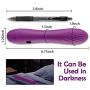 Classic Vibrator for Beginners, Fondlove Mini Vibrators with 10 Powerful Modes Waterproof G-spot Vibrator Clitoris Stimulator Rechargeable Dildos Bendable Adult Sex Toys for Women and Couple