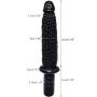 Brand New FAAK Corn Big Dildo Anal Plug Bumpy Adult Sex Toy with Handle (Black)