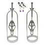 SM Flirt Nipple Clip Metal Restraint Breast Cage Nipples Pump for Adult Sex Toy Abusing Training Nipple (Silver) SM Flirt Nipple Clip Metal Restraint Breast Cage Nipples Pump for Adult Sex Toy Abusing Training Nipple (Silver)