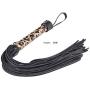 kanersty 10Pcs Faux Leather Leopard Police Handcuffs Bondage Kit Bundled Binding Sex Set