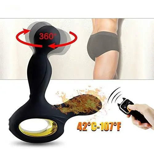 3 Speeds Rotating +10 Speeds Vibrating Wireless Heating P-rôstàté Massager Ānal Toys,Waterproof Remote Ānal Silicone V-Î-Brâtor 3 Speeds Rotating +10 Speeds Vibrating Wireless Heating P-rôstàté Massager Ānal Toys,Waterproof Remote Ānal Silicone V-Î-Brâtor