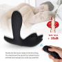 Qhufnng Wand Massager Wearable Novelty Toys with Remote Control Rechargeable for Muscles Neck Shoulder Back Leg Foot Black
