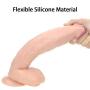 KIFDDSAZ Dî`Ld.ɔS 12 Huge Flexible Waterproof Hand Free Suction Cup Body Relax Body Massage Handheld Body Massage Wand Waterproof