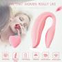 XSEXO Wireless Remote Control Rechargeable Mini Finger U Shape Sucking Massager with Strong Patterns Handsfree USB Waterproof Massager Wand