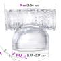 Hitachi Magic Wand Attachment - Massage Male Head Tickler Accessories - Silky Smooth Silicone - Best Gift Idea