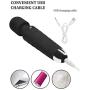 COC Mini Wand Massager Travel Friendly for Men and Women, Black, 8 Ounce