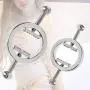 FST Stainless Steel Nipple Clips Round Adjustable Nipple Clamp Set Body Restraints Female SM Sex Toy FST Stainless Steel Nipple Clips Round Adjustable Nipple Clamp Set Body Restraints Female SM Sex Toy