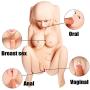 Lifesize Silicone Sex Doll for Men Masturbation 3D Lifelike Full Size Body Sex Toys Love Doll with 3 Holes Vagina Anal Oral Adult Ass Pussy Butt Love Toys for Husband Boyfriend Best Gift (29×15×11in)