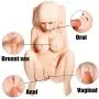 Lifesize Silicone Sex Doll for Men Masturbation 3D Lifelike Full Size Body Sex Toys Love Doll with 3 Holes Vagina Anal Oral Adult Ass Pussy Butt Love Toys for Husband Boyfriend Best Gift (29×15×11in)