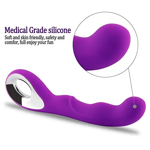 Waterproof Rechargeable Cordless Wand Massager for Pressure Relief Body with 10 Powerful Speeds & Adjustable Vibration Modes, Purple Waterproof Rechargeable Cordless Wand Massager for Pressure Relief Body with 10 Powerful Speeds & Adjustable Vibration Modes, Purple