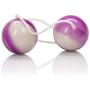 CalExotics Duotone Balls - Ben Wa Vaginal Kegel Weights - Pelvic Floor Exercise - Adult Sex Toys - Purple/White