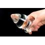 FST Glass Anal Plug Cone Crystal Butt Plug Anal Sex Toys for Women Men Couple