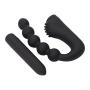 ❤ 10 Modes Amal Plug G-S Beads Silicone Vibrantor Six Toys Massage Wand for Women