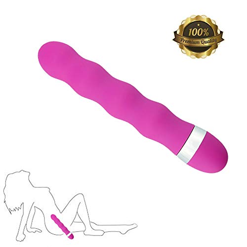 Clǐtoral Vǐbrator Fun Toys for Couple Handheld Waterproof Portable Electric Vib Massager-Adjustable Speed-Thread Silicone Mini Magic Wand Rose red by ALBK