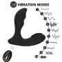 Handheld Electric Massager for Male Prostrate Massaging 12 Vibrations with Remote, Rechargeable and Waterproof