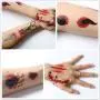 Zhenpony Halloween Temporary Tattoo Stickers, Zombie Makeup Scar, Waterproof and Non-toxic, Realistic Lasting Simulation Bleeding Fake Scar Supplies(84PCS) Zhenpony Halloween Temporary Tattoo Stickers, Zombie Makeup Scar, Waterproof and Non-toxic, Realistic Lasting Simulation Bleeding Fake Scar Supplies(84PCS)