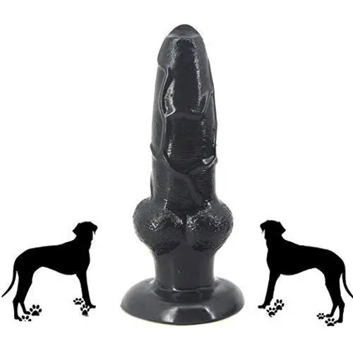 FST Silicon Animal Big Dildo Suction Animal Penis 8 Inch Dog Dildo for Anal Sex Vaginal Stimulator Realistic Dildo Novelties Sex Toy (Black) FST Silicon Animal Big Dildo Suction Animal Penis 8 Inch Dog Dildo for Anal Sex Vaginal Stimulator Realistic Dildo Novelties Sex Toy (Black)