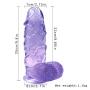 9.8 Inch Simulation Safe Big Materials Realistic Lifelike Massage G Anall Toys for Women Men Begain DîDlő Tools with Suction Cup，Purple