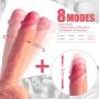 G spot Dildo,Silicone Thrusting Dildo Sex Toy with Strong Suction Cup 8 Rotating and Vibration Modes for G Spot Clitoral Anal Stimulation,Realistic Vibrator Dildo Penis Huge Glans for Unisex
