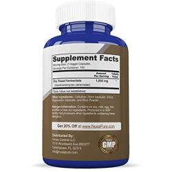 Dried Yeast Fermentate 1050mg 200 Veggie Caps (Non-GMO & Gluten Free) Powerful Immune System & Seasonal Sensitivity Support, Whole Cell Saccharomyces Cerevisiae Yeast