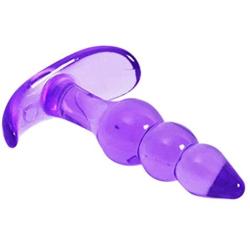 Willsa Women Silicone Anal Butt Plug G-Spot Stimulation Suction Cup Jelly Dildo Anal Sex Toys