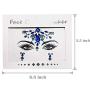 5 sets Face Gems, Halloween Crystal Mermaid Face Jewels Self-adhesive Stickers on Eyes Face Fit Waterproof Glitter Rhinestone Temporary Tattoo Stickers for Halloween Party Festival Decorations Makeup