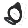 SheLins Softy Silicone Cock Rings, Penis Enlarger Stronger and Harder Erection to Prolonging Climax Sex Toys for Men (Flexible Size)