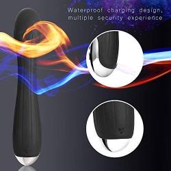 Rabbit G-Spot Vibrator Dildo Sex Massager for Women Pleasure ,Waterproof,7 Powerful Modes,Black