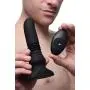 Thunderplugs Silicone Vibrating and Thrusting Plug with Remote Control, Black, 1 Count Thunderplugs Silicone Vibrating and Thrusting Plug with Remote Control, Black, 1 Count