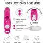 Wireless Rechargeable Mini Finger Sucking Massager with 10 Strong Vibration Hands Free USB Waterproof Massage Wand for Neck Foot Shoulder -U Shape Toy