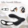 Movitip Butt Plug Remote Control Male Prostate Massager Torso with Penis Ring and Ball Loop，10 Vibration Mode Rechargeable Anal Sex Toy Waterproof G-spot Vibrating Stimulator for Couple