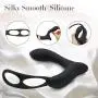 Movitip Butt Plug Remote Control Male Prostate Massager Torso with Penis Ring and Ball Loop，10 Vibration Mode Rechargeable Anal Sex Toy Waterproof G-spot Vibrating Stimulator for Couple