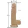 XIKEZAN 8&quot Lifelike Huge Dildo Realistic Penis Sex Toys with Suction Cup Base & Balls 100% Satisfaction Guaranteed (Brown)