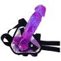 WYSXQ 9.45 Inches Wearable Harness Panties Couples Purple Meimeide