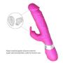 Wushuangyu Handheld Realistic Waterproof Massager, Skin Friendly Silicone, 7 Kinds of Silent Vibration Mode - USB Charging - Relieve Muscle Pain. - Vibrant Toy