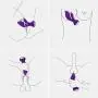 IMO Vibrating G-spot Rabbit Massager - Dual Motors Stimulation Vibrator - Quiet yet Powerful - Rechargeable & Waterproof - Best for Women or Couples (Purple)