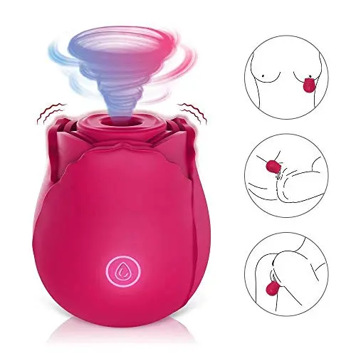 Clitoral Sucking Vibrator with 7 Intense Suction, Adorime Rechargeable Waterproof Clit Sucker Nipple Stimulator Sex Toys for Women for Solo Oral Sex