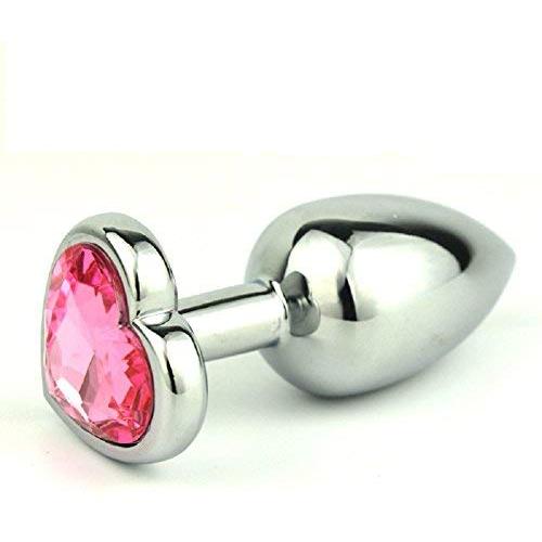 Raycity Stainless Steel Jeweled Anal Butt Plug 2 (Size: M)