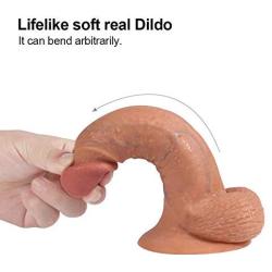 7.48 inches Personal Body Massager Women Realistic Flesh-Colored Super Long Hand Free Toy, high Quality TPE Material Great Toy Role-Playing Female Pleasure (Meat) QPBP