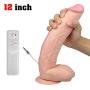 Sex Talk 12 inch Huge Flesh Dildo Vibrators with Extra Strong Suction Cup Realistic Dildo Real Dong Penis Imitation Dildos for Women Sex Talk 12 inch Huge Flesh Dildo Vibrators with Extra Strong Suction Cup Realistic Dildo Real Dong Penis Imitation Dildos for Women
