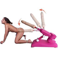 Automatic Sêx Machine Female Mǎsturbǎtion Toy with Heating Function, Multiple Vibration Modes and Thrusting Levels